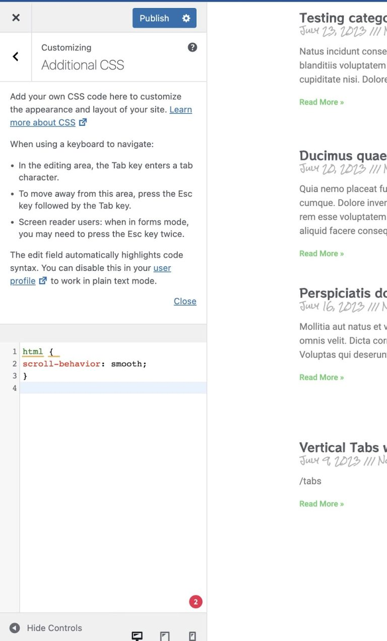 图片[7]-如何在Elementor中无插件创建滚动回到顶部按钮并优化用户体验-光子波动网 | 专业WordPress修复服务，全球范围，快速响应
