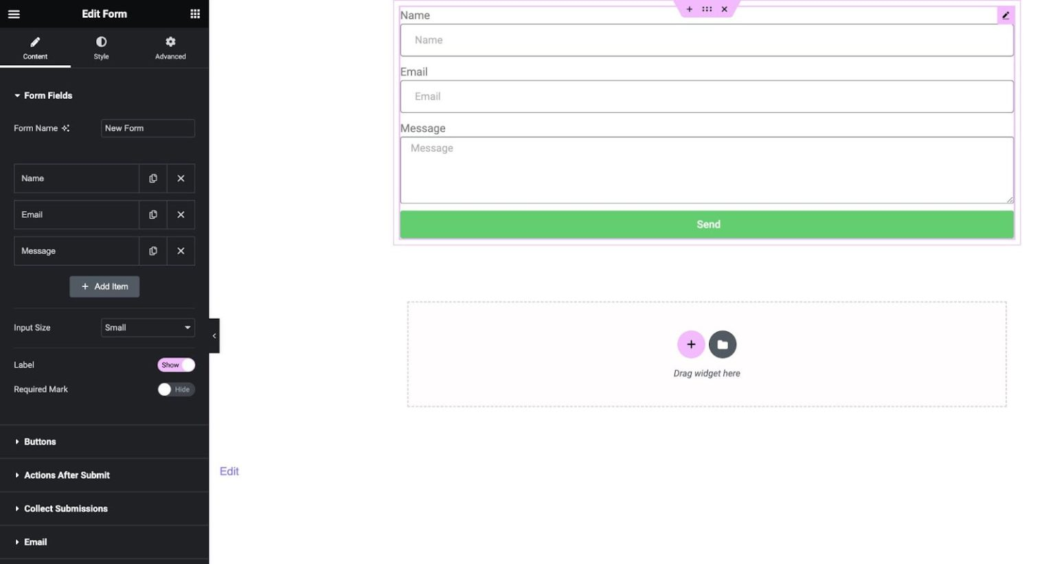 图片[1]-如何在 Elementor 表单中移除“Powered by: Elementor”消息-光子波动网 | 专业WordPress修复服务，全球范围，快速响应