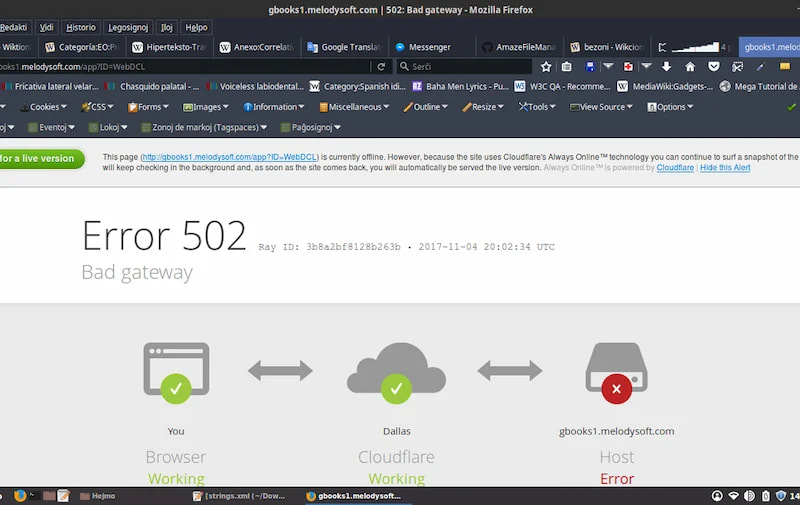 写真 [3]-502 Bad Gateway エラーの一般的なトラブルシューティング手順 - フォトンゆらぎ｜WordPress（ワードプレス）の専門的な修理サービス、ワールドワイド、迅速な対応