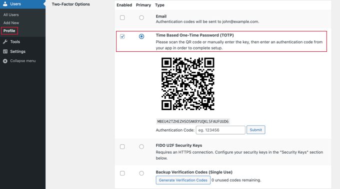 图片[8]-如何在WordPress中添加双因素身份验证-光子波动网 | 专业WordPress修复服务，全球范围，快速响应