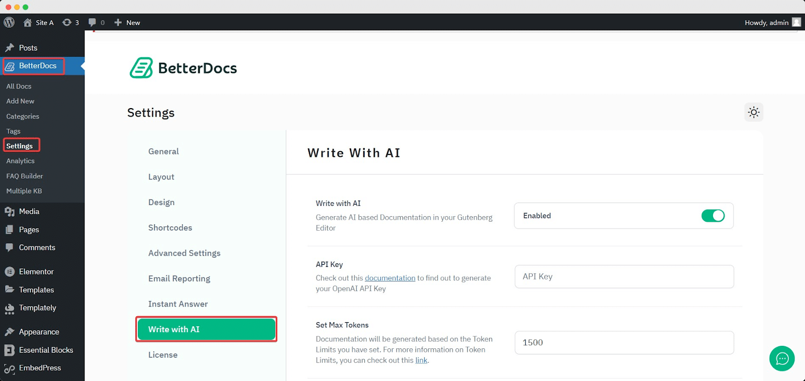 Image [2] - Create AI-generated Knowledge Base on WordPress with BetterDocs "Write With AI" - Photon Fluctuations.com | Professional WordPress Repair Service, Worldwide, Fast Response