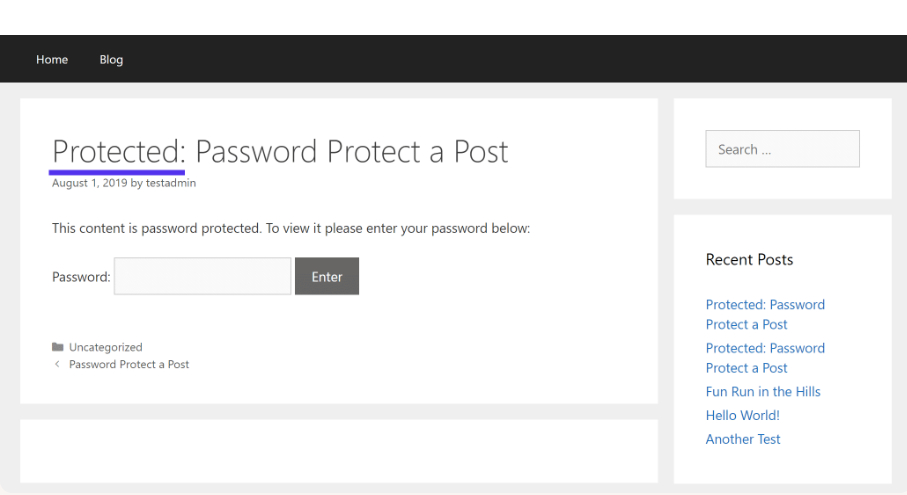 Imagen [4] - Cómo proteger con contraseña entradas, páginas y productos de WooCommerce - Photonwave.com | Servicios profesionales de reparación de WordPress, en todo el mundo, respuesta rápida