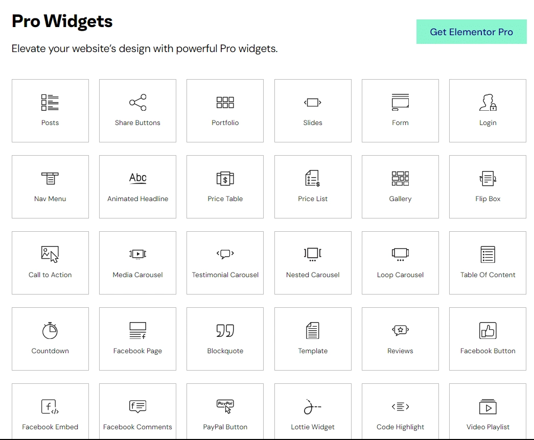 图片[12]-Elementor 免费版与专业版详尽比较：选择最佳页面构建器的指南-光子波动网 | 专业WordPress修复服务，全球范围，快速响应