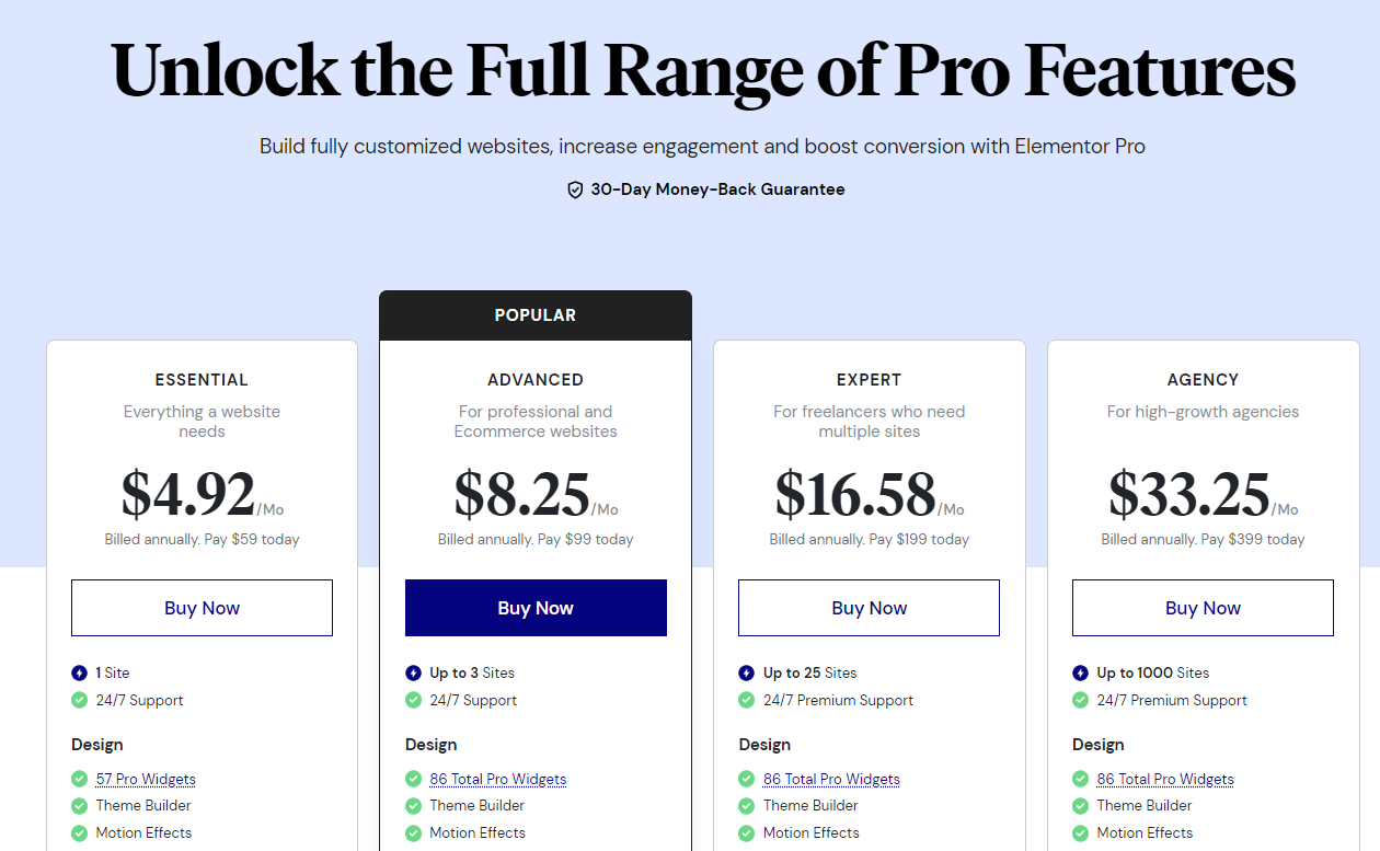 图片[14]-Elementor 免费版与专业版详尽比较：选择最佳页面构建器的指南-光子波动网 | 专业WordPress修复服务，全球范围，快速响应