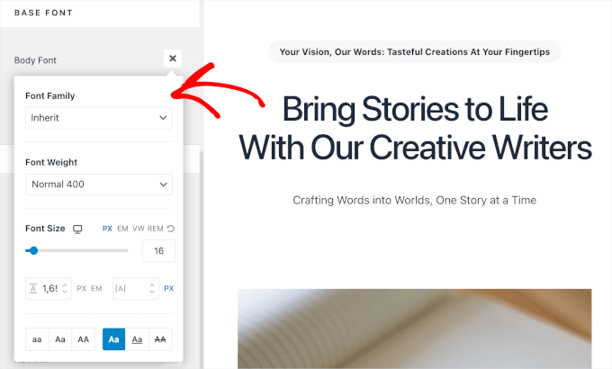 Image[6]-Cómo cambiar las fuentes en temas de WordPress (5 maneras fáciles) - Photon Flux | Servicio profesional de reparación de WordPress, alcance global, respuesta rápida