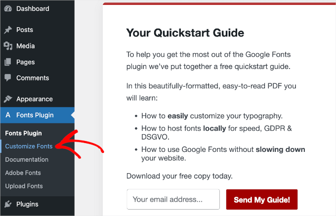 Image[11]-Cómo cambiar fuentes en temas de WordPress (5 maneras fáciles) - Photonwave.com | Servicio profesional de reparación de WordPress, alcance global, respuesta rápida