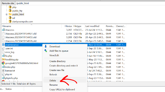 画像[4] - WordPressがメンテナンスモードになったときの対処法 - Photonflux.com｜専門的なWordPress修理サービス、ワールドワイド、迅速な対応