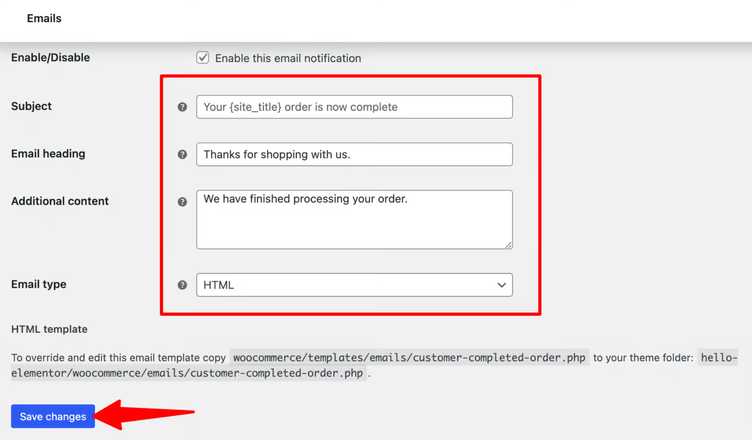 Imagen [6] - Análisis exhaustivo de la configuración de correo electrónico de WooCommerce: Optimice el sistema de notificaciones de su tienda online - Photonwave.com | Servicio profesional de reparación de WordPress, alcance global, respuesta rápida