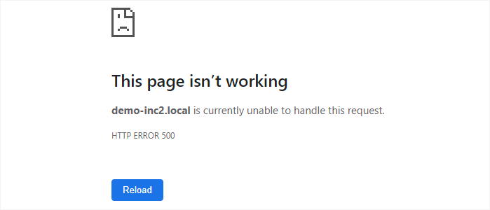 Google Chrome http 500 error Google Chrome http 500 error