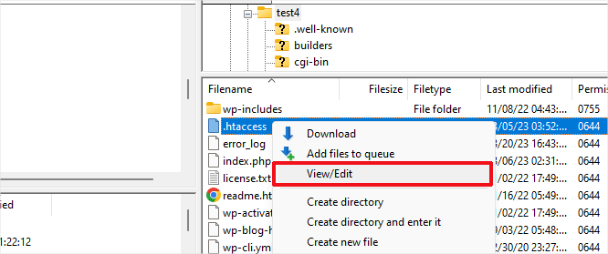 Editing .htaccess files Editing .htaccess files