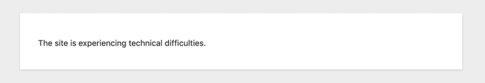 Ce site rencontre des difficultés techniques message d'erreur Ce site rencontre des difficultés techniques message d'erreur