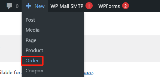 Imagen [2] - Guía detallada para realizar pedidos manualmente en WooCommerce: no requiere plugin - Photon Flux.com | Servicio profesional de reparaciones de WordPress, en todo el mundo, respuesta rápida