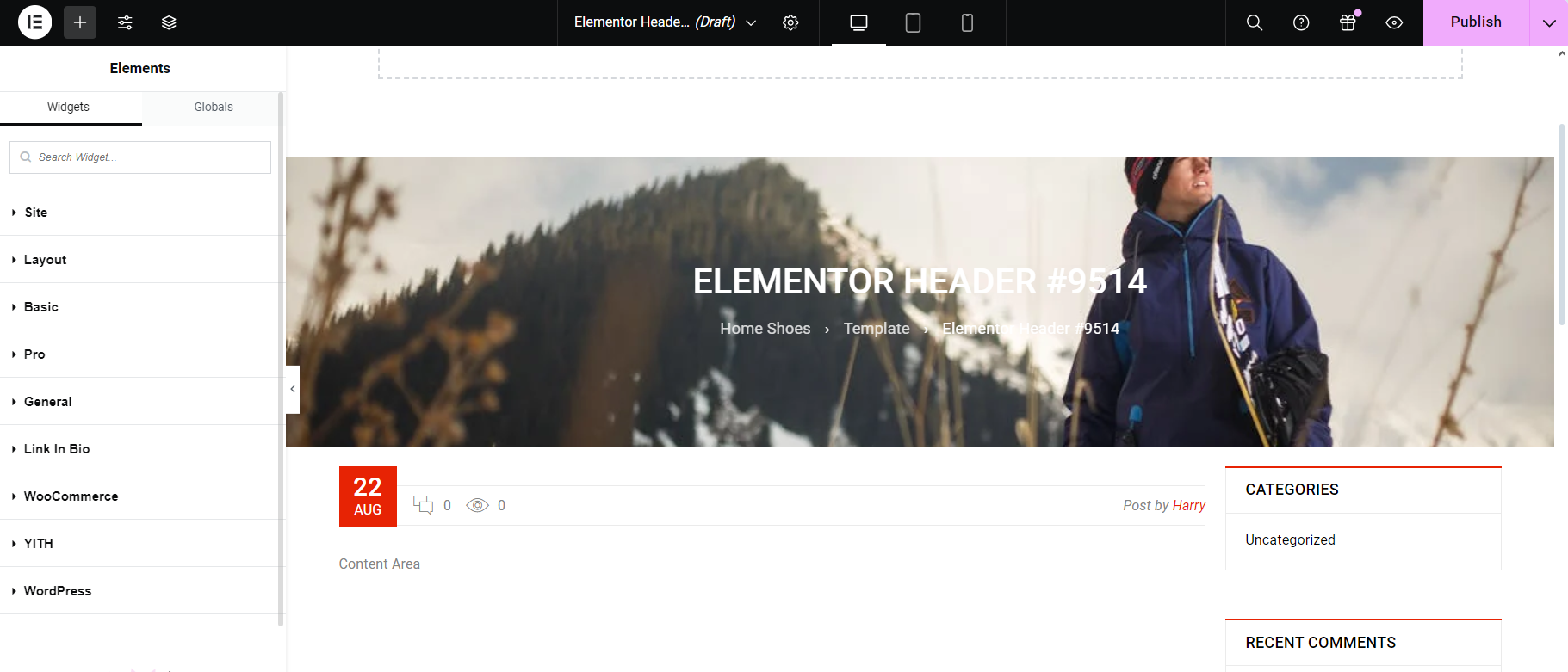 Imagen [5] - Guía completa para crear y editar títulos en WordPress con Elementor - Photon Flux.com | Servicio profesional de reparación de WordPress, alcance global, respuesta rápida
