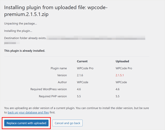 Image [3] - How to Fix Target Folder Already Exists Error in WordPress - Photon Fluctuation Network | Professional WordPress repair service, worldwide, fast response