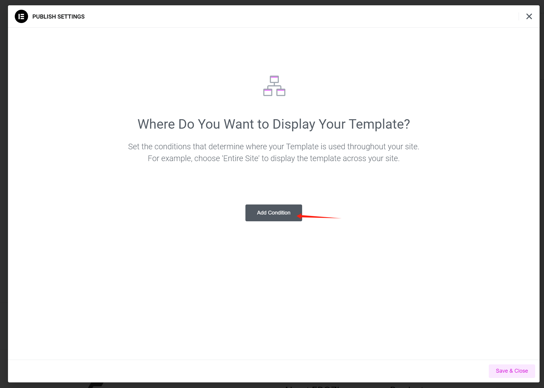Image [14] - Comment créer des en-têtes et des pieds de page personnalisés avec Elementor : un guide étape par étape (09) - photonwave.com | Service professionnel de réparation de WordPress, dans le monde entier, réponse rapide