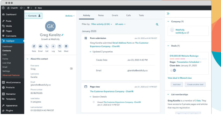 Image [2] - Les meilleurs plugins WordPress CRM recommandés et évalués : des outils essentiels pour améliorer la gestion des clients et la croissance de l'entreprise - Photon Flux | Service de réparation WordPress professionnel, portée mondiale, réponse rapide