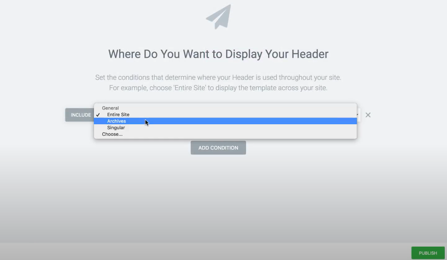 Imagen [4] - Cómo establecer condiciones de plantilla con Elementor: Mejore la personalización y el SEO de su sitio web WordPress - Photon Flux | Servicio profesional de reparaciones de WordPress, alcance global, respuesta rápida