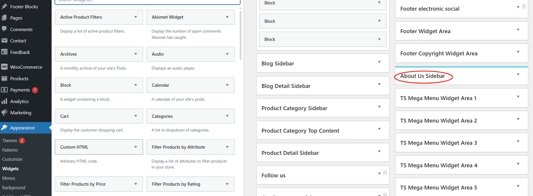 Imagen [8] - Cómo añadir una barra lateral diferente para cada página o entrada de WordPress - Photonwave.com | Servicio profesional de reparación de WordPress, en todo el mundo, respuesta rápida