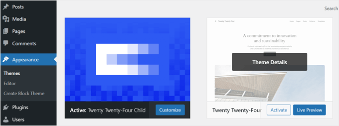 Image [3] - Comment utiliser le plugin pour créer un thème de sous-blocs WordPress - Photon Fluctuation Network | Professional WordPress Repair Service, Global Scope, Fast Response