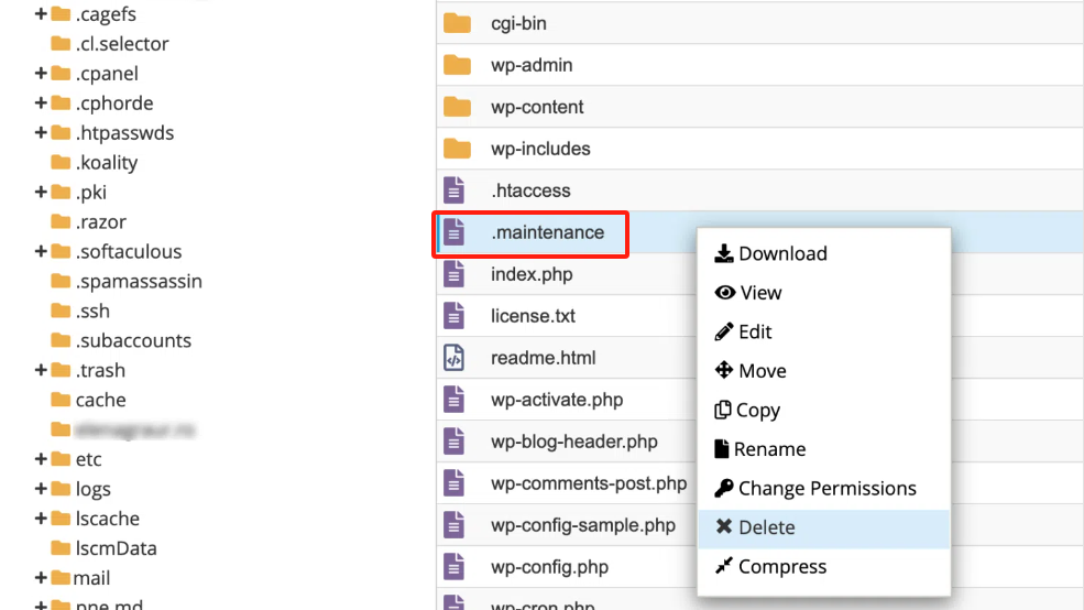 图片[4]-如何修复 WordPress 中的“Briefly Unavailable for Scheduled Maintenance”错误及预防措施-光子波动网 | 专业WordPress修复服务，全球范围，快速响应