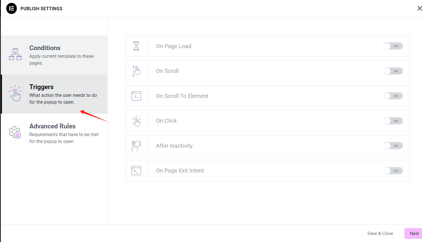 Imagen[15]-Cómo usar Elementor para crear ventanas emergentes de cuenta atrás activadas por inactividad a pantalla completa para mejorar las tasas de conversión de los usuarios - Photon Fluctuation Network | Servicio profesional de reparación de WordPress, alcance global, respuesta rápida
