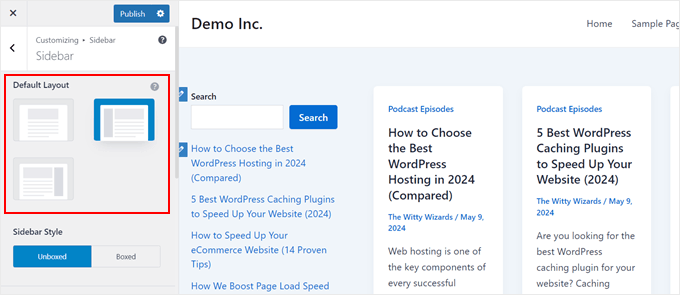 Image [3] - Comment changer la barre latérale dans WordPress ? -Photonflux.com | Service professionnel de réparation de WordPress, dans le monde entier, réponse rapide !