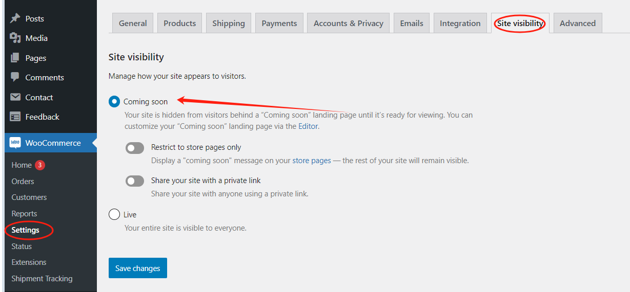 Imagen [2] - Cómo Activar o Desactivar la Página "Coming Soon" en WooCommerce: Una Guía Paso a Paso - Photon Volatility | Professional WordPress Repair Service, Global Reach, Fast Response