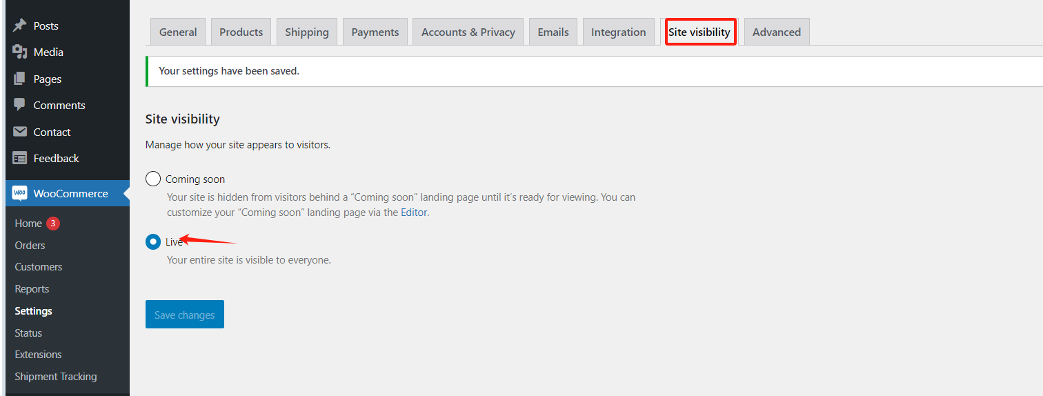 Imagen [4] - Cómo Activar o Desactivar la Página "Coming Soon" en WooCommerce: Una Guía Paso a Paso - Photon Volatility | Professional WordPress Repair Service, Global Reach, Fast Response