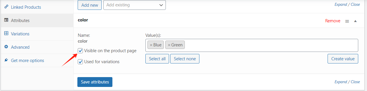 图片[9]-如何在WooCommerce产品详情页添加额外的产品规格和属性-光子波动网 | 专业WordPress修复服务，全球范围，快速响应