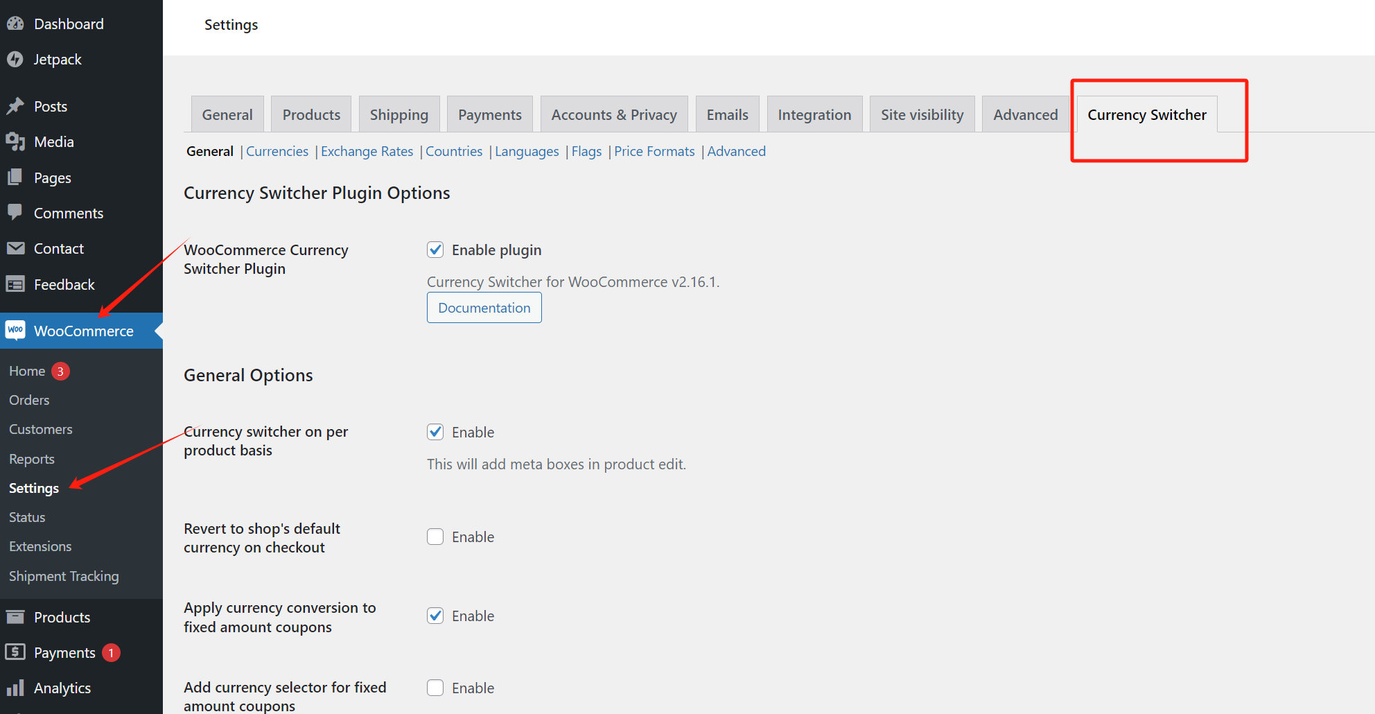 图片[2]-如何在WordPress网站上实现多货币功能：使用WooCommerce插件的实践指南（01）-光子波动网 | 专业WordPress修复服务，全球范围，快速响应