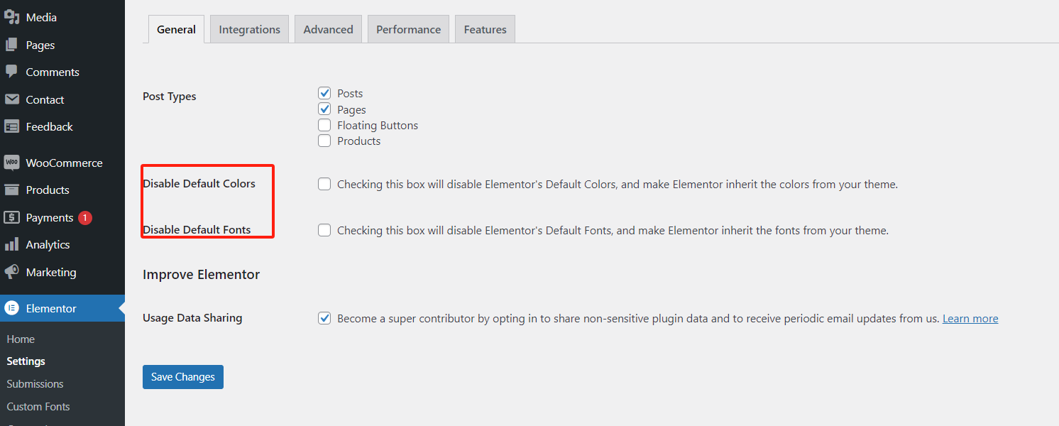 图片[2]-Elementor 字体和颜色设置详解：如何通过全局样式和自定义 CSS 优化网站设计-光子波动网 | 专业WordPress修复服务，全球范围，快速响应