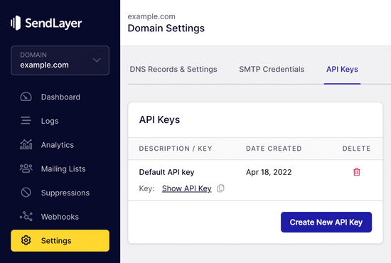 Get API from Sendinblue Find SendLayer API key