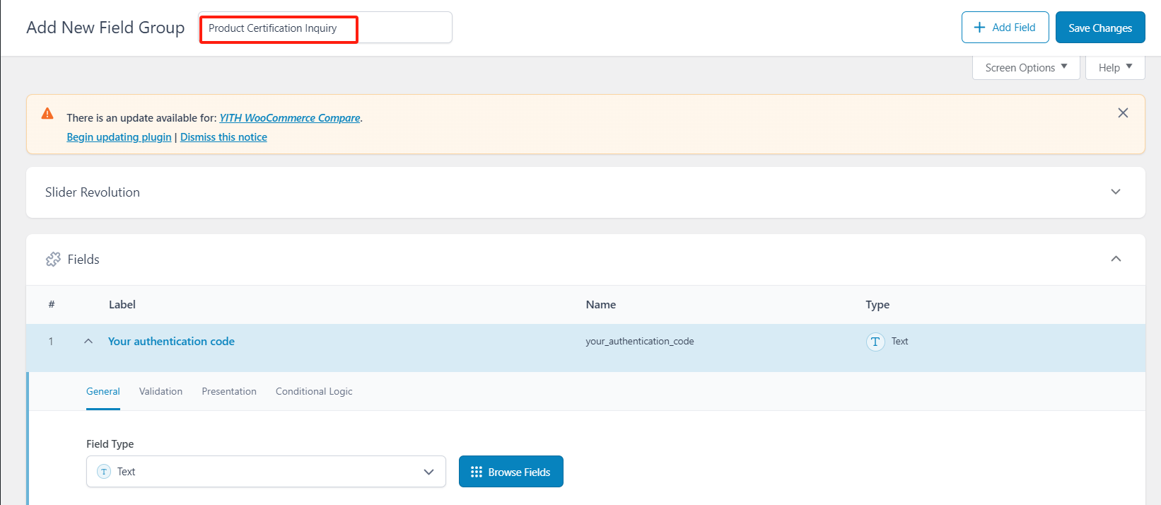 图片[3]-如何使用ACF在WordPress中构建产品认证查询功能-光子波动网 | 专业WordPress修复服务，全球范围，快速响应