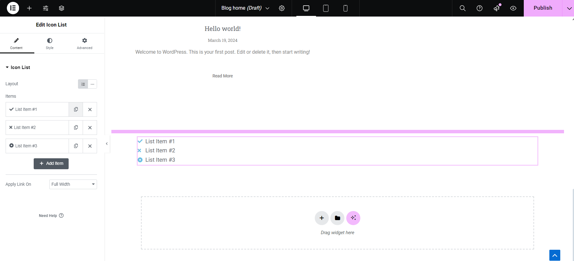 Image [10] - Comment concevoir votre propre page de thème de blog WordPress avec Elementor - Photon Flux | Service professionnel de réparation de WordPress, dans le monde entier, réponse rapide !