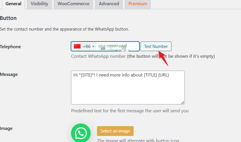 Imagen [4] - Cómo añadir un botón de WhatsApp en WordPress: Tutorial detallado - photonwave.com | Servicio profesional de reparación de WordPress, alcance global, respuesta rápida