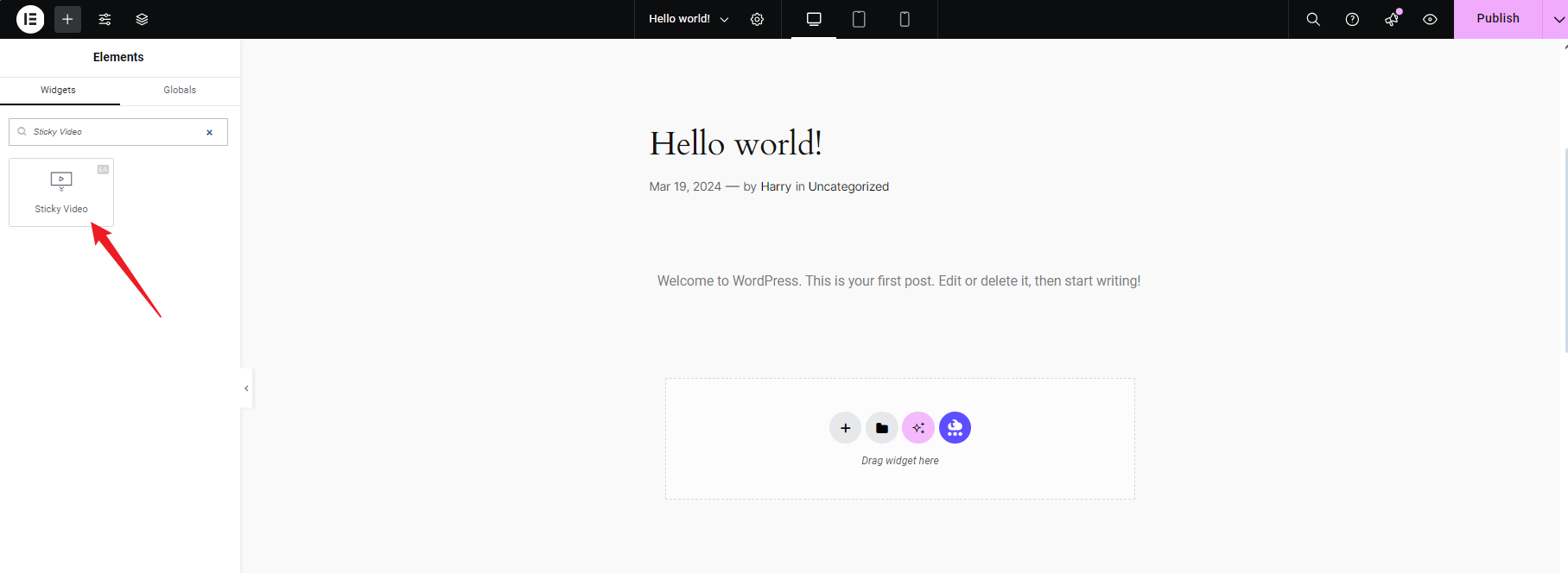 图片[5]-使用Elementor创建粘性视频，提高用户互动和视频观看次数的完整指南-光子波动网 | 专业WordPress修复服务，全球范围，快速响应