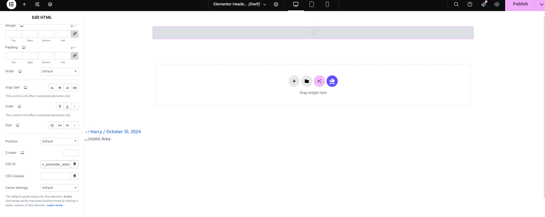 Imagen [11] - Guía completa para crear precargadores profesionales con Elementor Pro para mejorar la experiencia de carga de su sitio web - photonwave.com | Servicio profesional de reparación de WordPress, en todo el mundo, respuesta rápida
