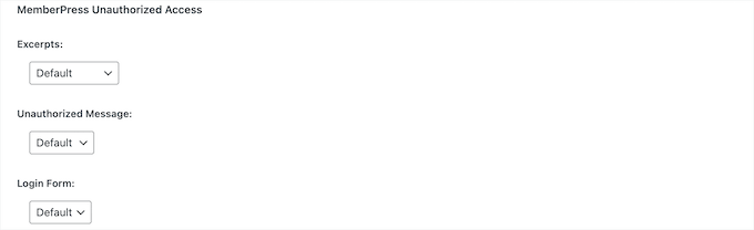 MemberPress 不正アクセスセクション MemberPress 不正アクセスセクション
