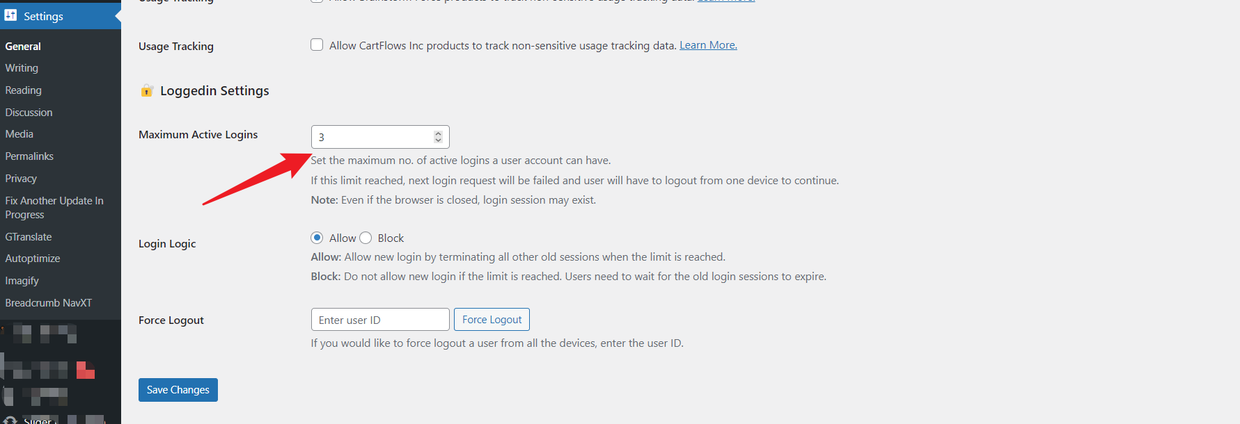 Imagen [3] - Restringir a los usuarios de WordPress el inicio de sesión en varios dispositivos para mejorar la seguridad del sitio web - Photon Flux | Professional WordPress Repair Service, Global Reach, Fast Response