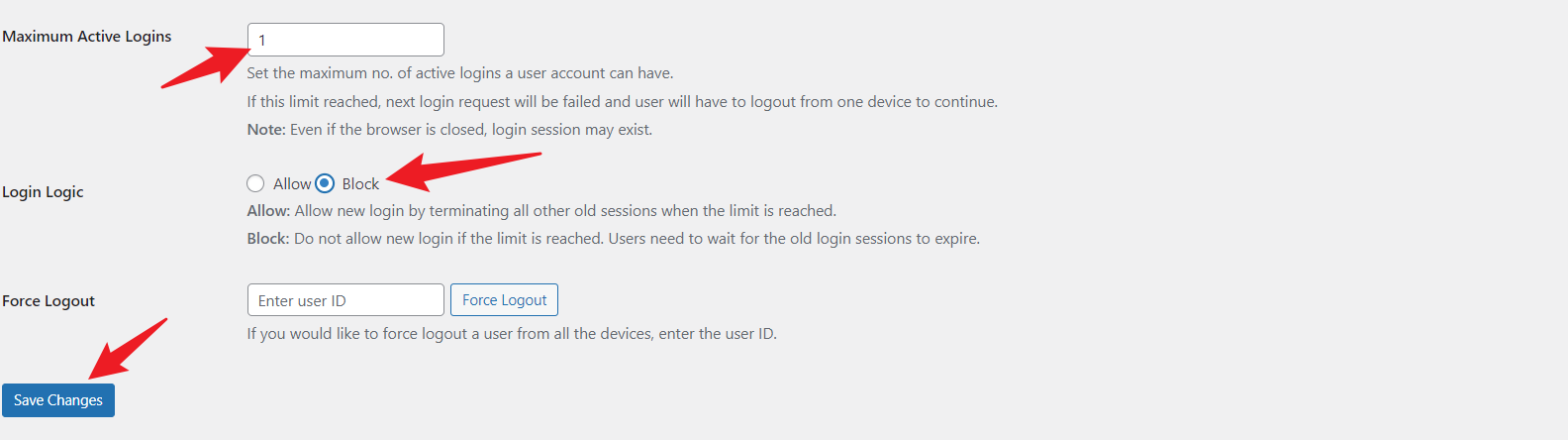 Imagen [5] - Restringir a los usuarios de WordPress el inicio de sesión en varios dispositivos para mejorar la seguridad del sitio web - Photon Flux | Professional WordPress Repair Service, Global Reach, Fast Response