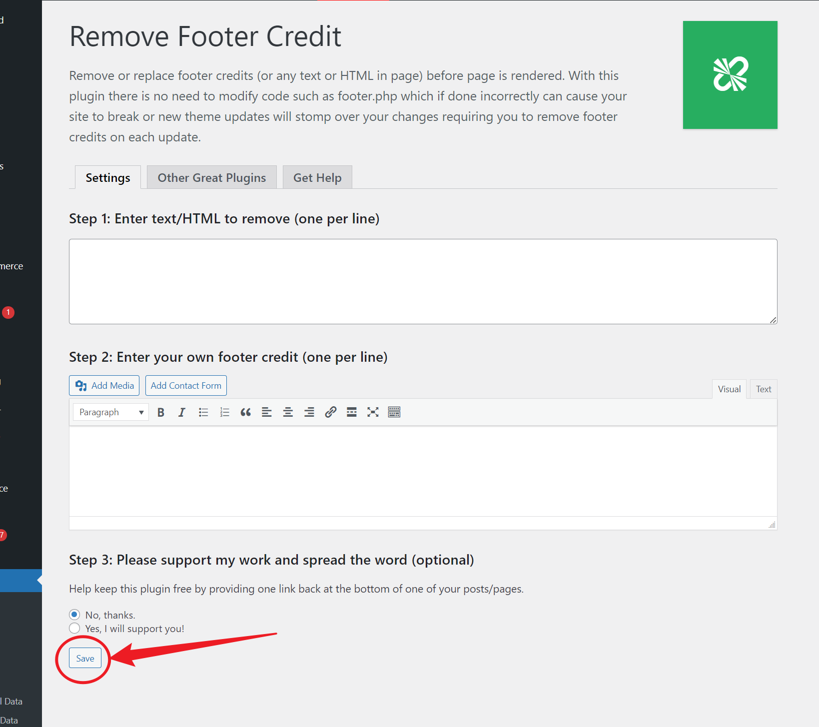图片[19]-如何修改WordPress主题中的页脚版权信息-光子波动网 | 专业WordPress修复服务，全球范围，快速响应