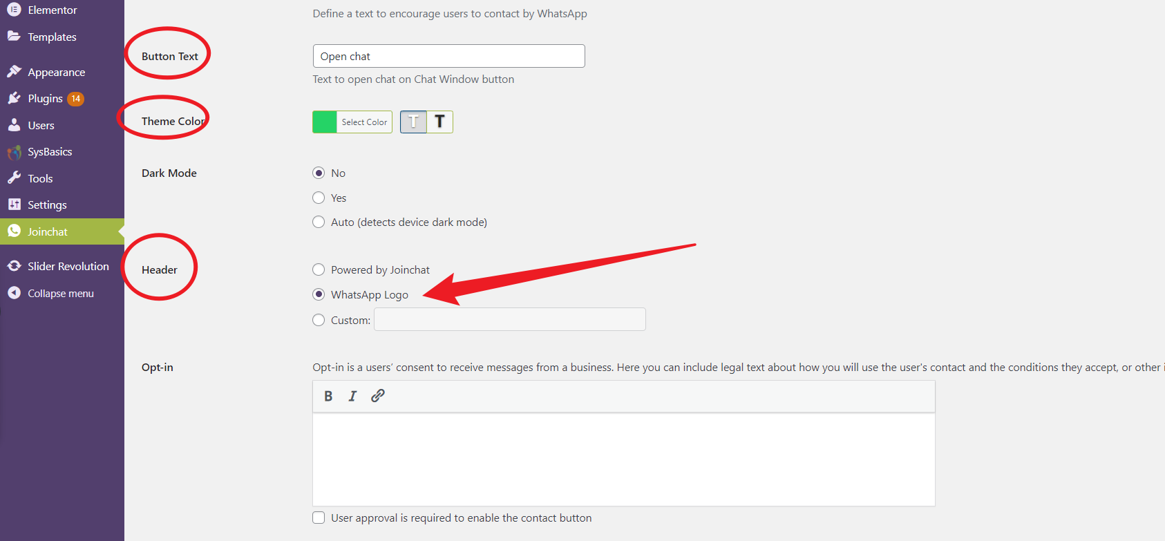 图片[12]-如何在 WoodMart 主题中集成 Join.chat 实时聊天功能-光子波动网 | 专业WordPress修复服务，全球范围，快速响应