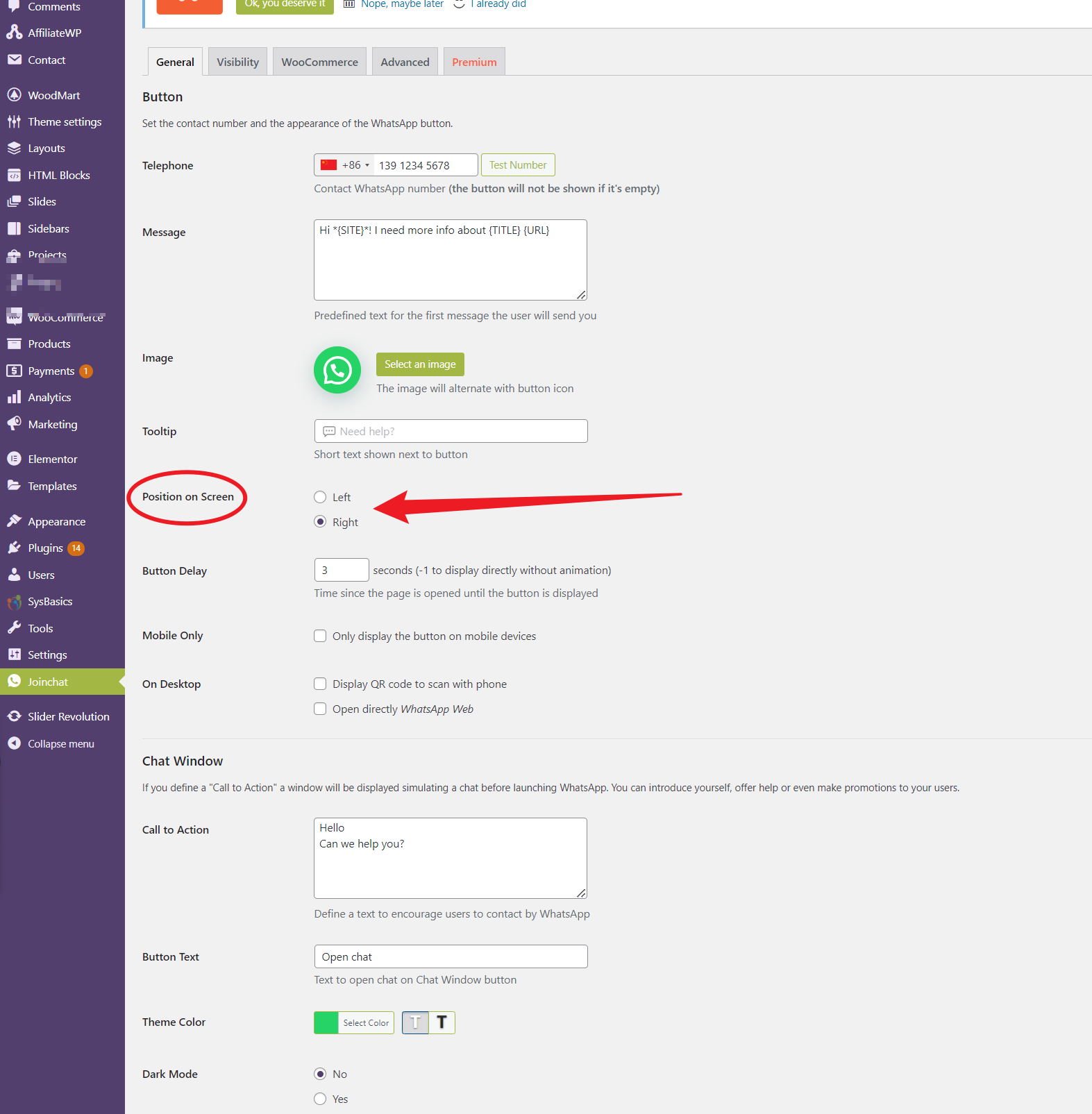 图片[13]-如何在 WoodMart 主题中集成 Join.chat 实时聊天功能-光子波动网 | 专业WordPress修复服务，全球范围，快速响应
