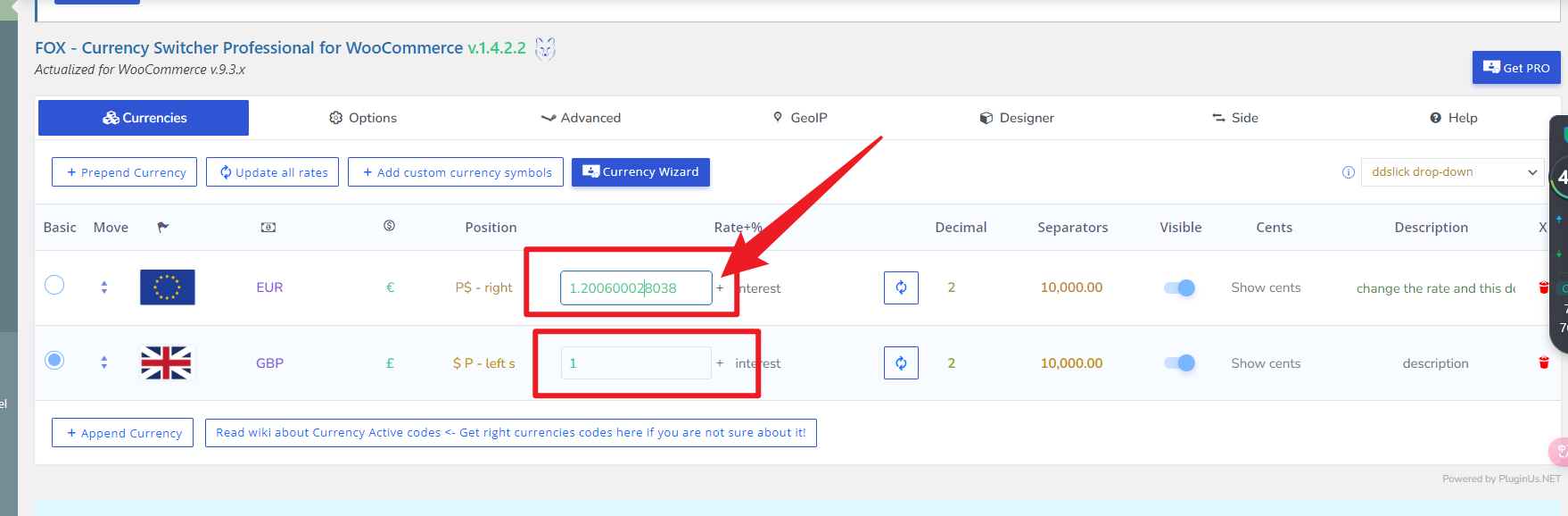 Imagen [9] - Cómo conseguir funcionalidad multidivisa en temas de WordPress mediante el plugin FOX Currency Switcher - Photon Switcher | Servicio profesional de reparaciones de WordPress, alcance global, respuesta rápida