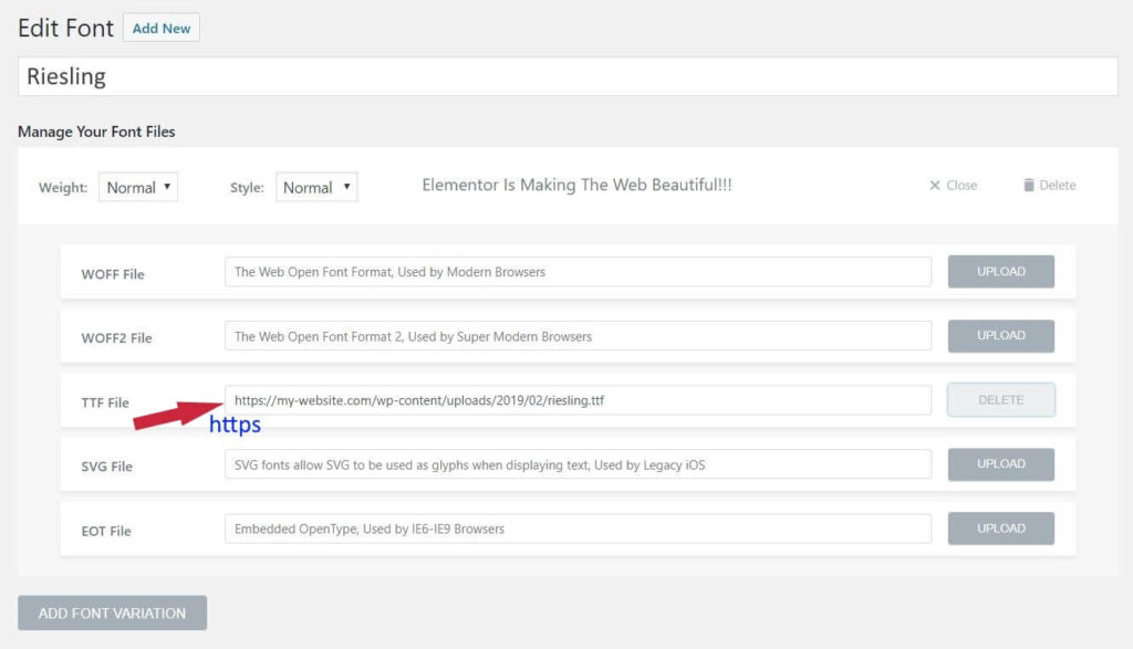 Imagen [2] - Las fuentes personalizadas de Elementor no se muestran en el sitio activo - Photonwave.com | Servicio profesional de reparación de WordPress, en todo el mundo, respuesta rápida