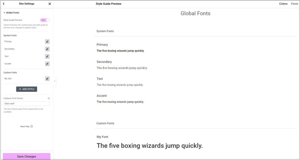 画像[4] - Elementor グローバルフォントの表示と編集方法 - Photonflux.com｜WordPressの専門修理サービス、グローバル対応、クイックレスポンス
