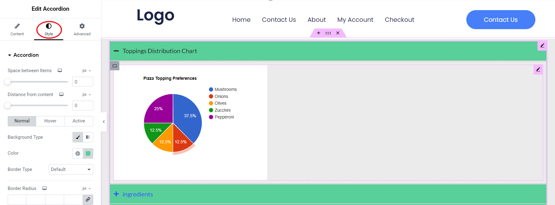 图片[22]-5种使用手风琴小部件的创意方法：如何在 Elementor 中嵌入图表、图像和更多内容-光子波动网 | 专业WordPress修复服务，全球范围，快速响应