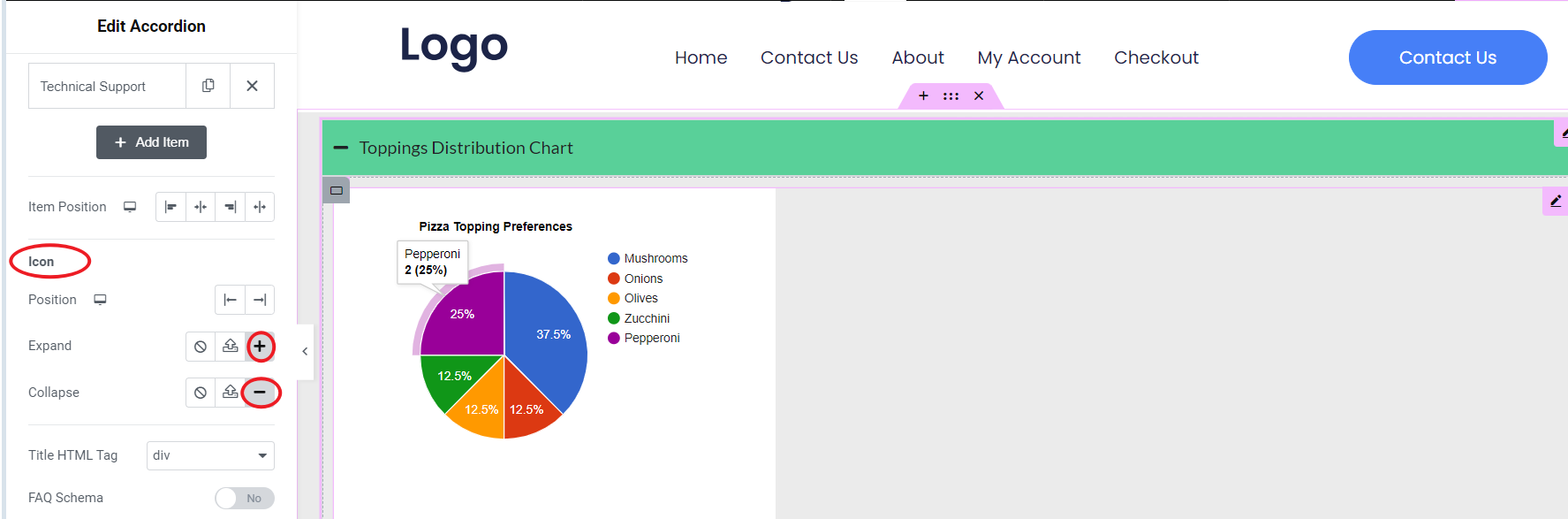 图片[23]-5种使用手风琴小部件的创意方法：如何在 Elementor 中嵌入图表、图像和更多内容-光子波动网 | 专业WordPress修复服务，全球范围，快速响应