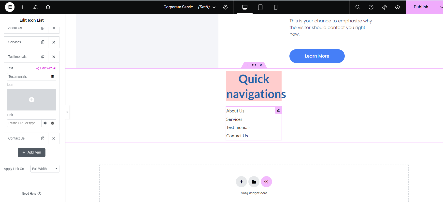 图片[12]-如何在 Elementor 中创建带有容器的垂直粘性标题-光子波动网 | 专业WordPress修复服务，全球范围，快速响应