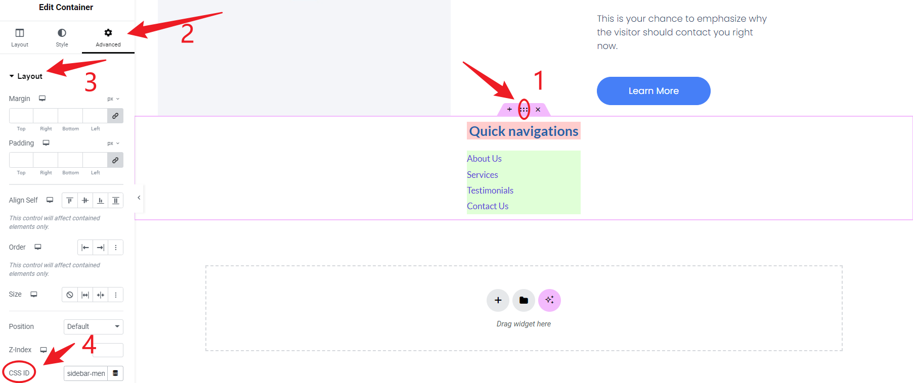 图片[21]-如何在 Elementor 中创建带有容器的垂直粘性标题-光子波动网 | 专业WordPress修复服务，全球范围，快速响应